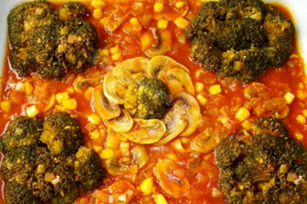 غذایی ضد حساسیت و رژیمی  خورش سویا و کلم بروکلی