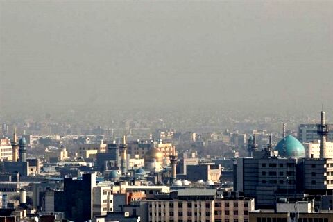 افزایش غلظت آلاینده‌های هوای مشهد