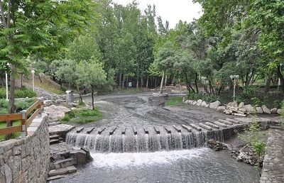 سیلاب در پارک جنگلی وکیل آباد مشهد، دقایقی قبل
