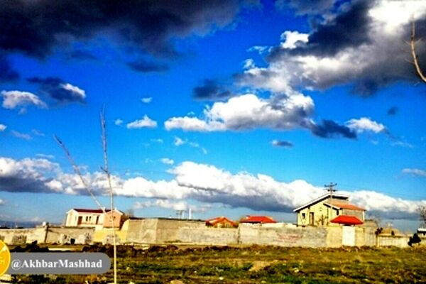 آسمان مشهد در هفتمین روز بهار ۹۸