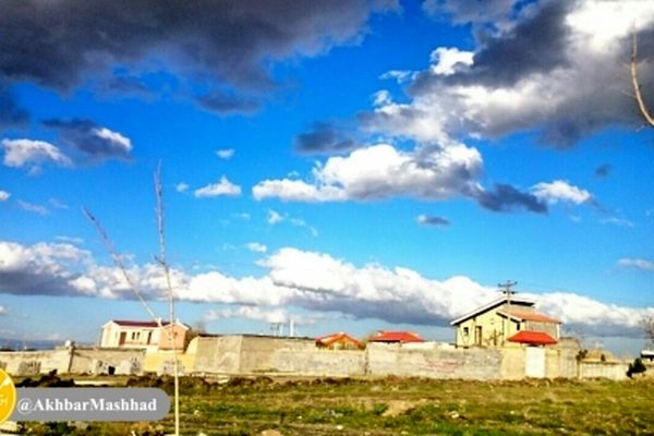 آسمان مشهد در هفتمین روز بهار ۹۸
