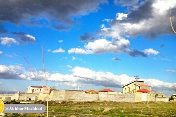 آسمان مشهد در هفتمین روز بهار ۹۸