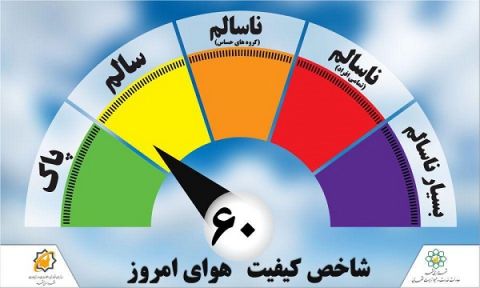 کیفیت هوای مشهد در شرایط سالم قرار دارد