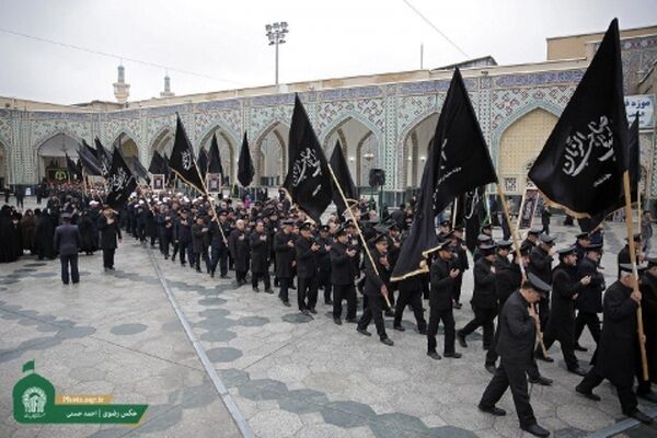 عزاداری خدام رضوی در سوگ شهادت امام کاظم (ع)