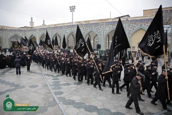 عزاداری خدام رضوی در سوگ شهادت امام کاظم (ع)