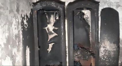 ساختمان 5 طبقه ای در مشهد آتش گرفت