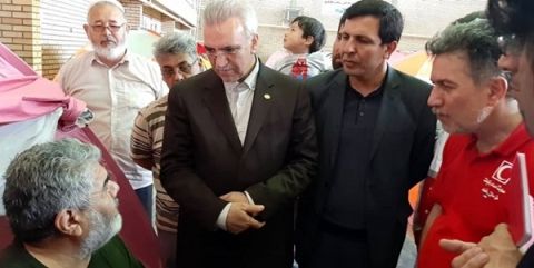 بازدید سرپرست معاونت زیارت استانداری خراسان رضوی از محل اسکان هلال‌احمر این استان در آق‌قلا