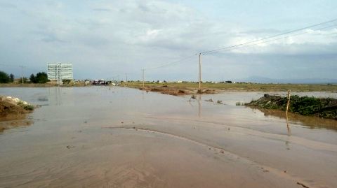 سیل در داورزن روستای صدخرو