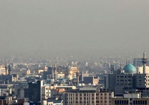 کیفیت هوای مشهد کاهش یافت/افزایش آلاینده ها