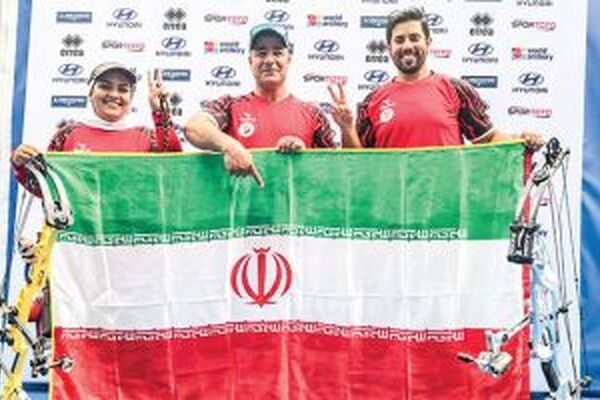 برنز جهانی بر گردن بانوی کمان‌دار مشهدی
