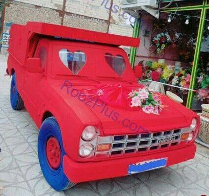 نیسانی که ماشین عروس شد!+عکس