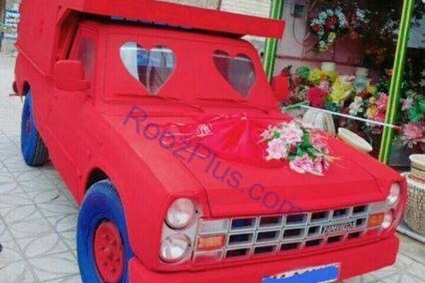 نیسانی که ماشین عروس شد!+عکس
