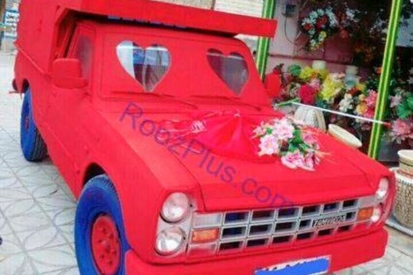 نیسانی که ماشین عروس شد!+عکس