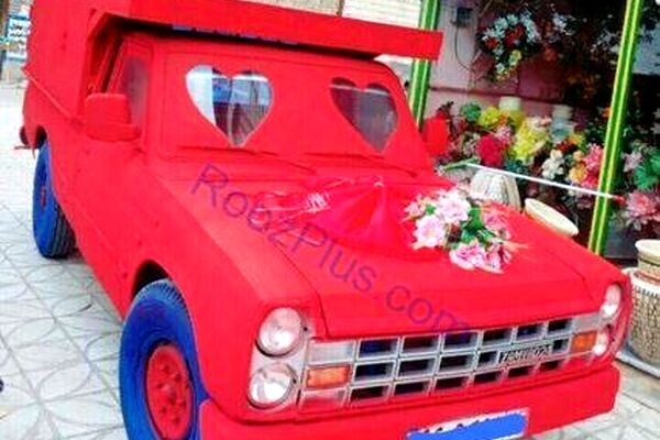 نیسانی که ماشین عروس شد!+عکس