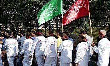 طولانی‌ترین کاروان پیاده مشهد، راهی کربلا شد