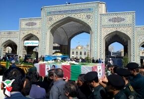 پيكر مطهر جانباز شیمیایی دفاع مقدس در مشهد تشييع شد