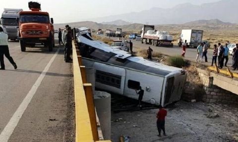 16 قربانی در فاجعه مرگبار اتوبوس در جاده مشهد+ عکس وحشتناک