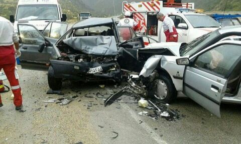 10 مصدوم در چهار حادثه رانندگی محورهای مواصلاتی قوچان