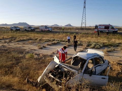 سانحه رانندگی در سبزوار ۱۳ مصدوم بر جای گذاشت