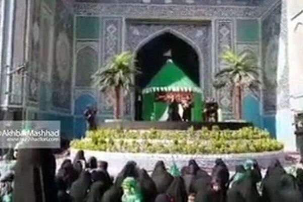 مرثیه سرایی امیر کرمانشاهی در بزرگترین محفل شیرخوارگان جهان اسلام