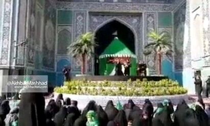 مرثیه سرایی امیر کرمانشاهی در بزرگترین محفل شیرخوارگان جهان اسلام