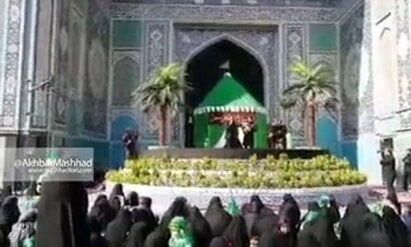 مرثیه سرایی امیر کرمانشاهی در بزرگترین محفل شیرخوارگان جهان اسلام
