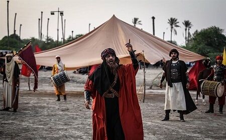 بزرگترین آئین تعزیه‌خوانی کشور در «فدیشه» نیشابور برپا شد