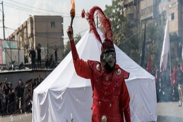 آئین خیمه سوزان در مشهد برگزار شد