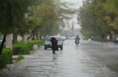 بارش رگباری باران، وزش باد و گردوخاک در خراسان رضوی