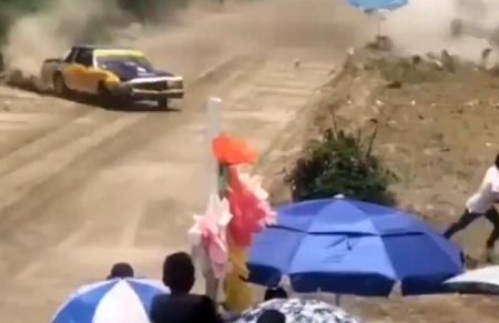 عاقبت مرگبار خودخواهی در مسابقات اتومبیلرانی + فیلم