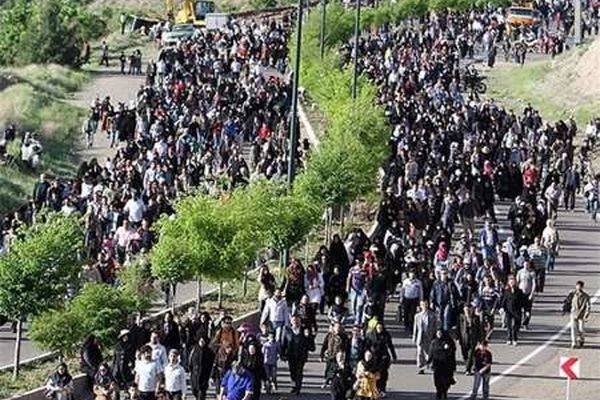 پیاده روی همگانی 70 هزار نفری در گلبهار برگزار شد