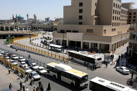 دوربرگردان‌ خیابان شیرازی حرم مطهر رضوی بازگشایی شد