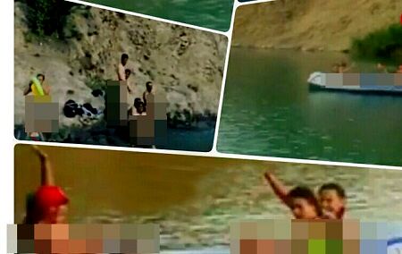 کشف حجاب کامل چند دختر در دریاچه ولشت کلاردشت / تکرار حادثه سد لفور+ عکس