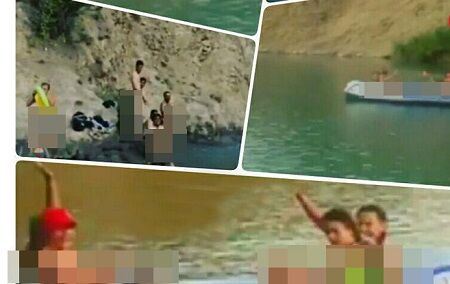 کشف حجاب کامل چند دختر در دریاچه ولشت کلاردشت / تکرار حادثه سد لفور+ عکس