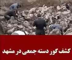 فیلم/ کشف یک گور دسته‌جمعی در مشهد