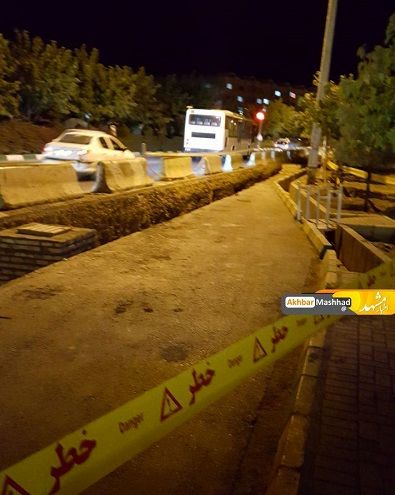 آسفالت بولوار مجیدیه 2 ماه نیمه تمام رها شده