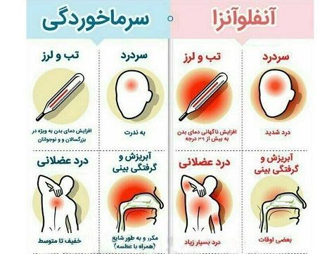 تفاوت سرماخوردگی با آنفلوآنزا از نظر پزشکان