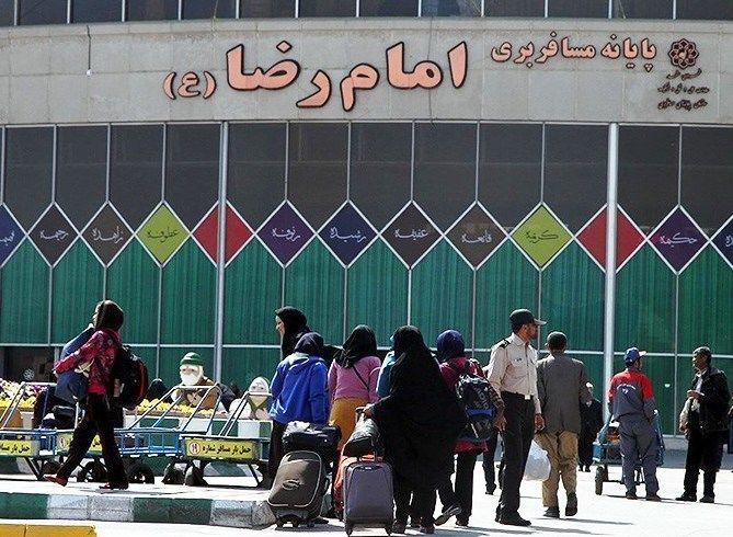 کاهش 90 درصدی ورود و خروج مسافر از پایانه امام رضا(ع) در فروردین