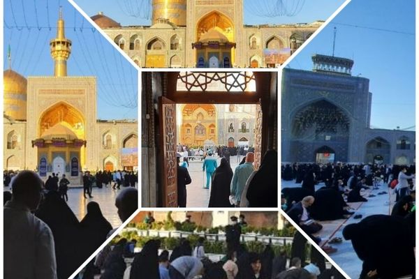 تصاویری از اولین روز بازگشایی حرم‌ مطهر امام رضا علیه السلام