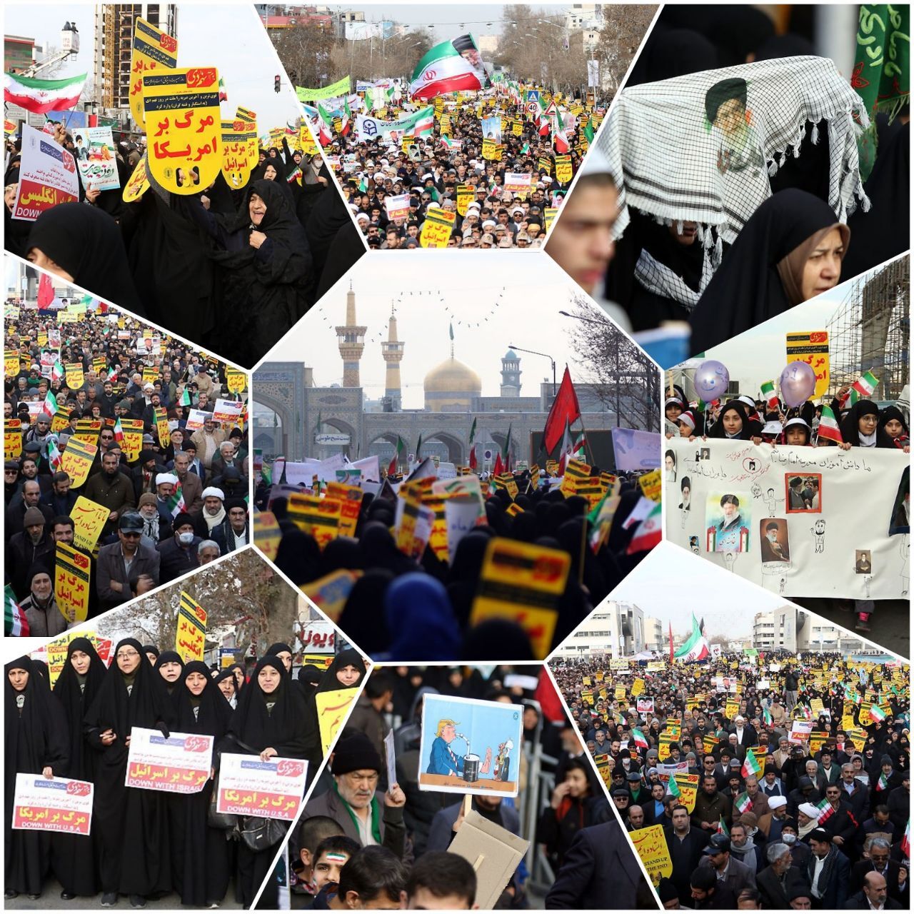 حماسه مردم‌ مشهد در ۹ دی
