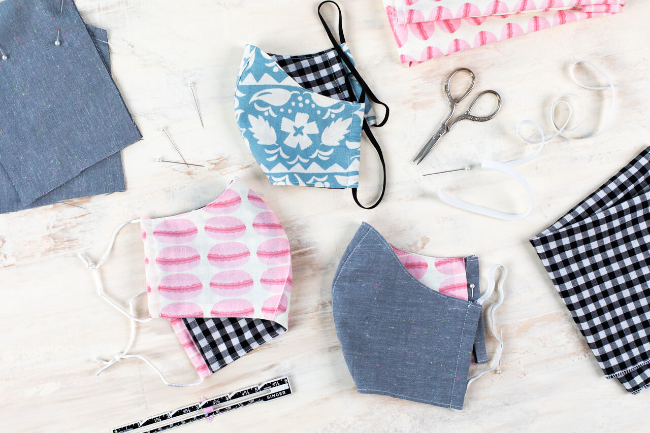 چگونه در خانه ماسک پارچه‌ای بدوزیم؟