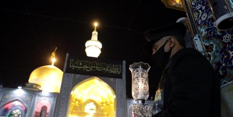 برپایی مراسم خطبه‌خوانی در حرم مطهر رضوی