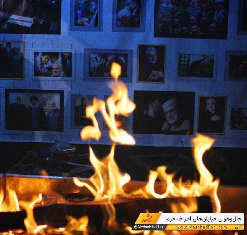 گزارش تصویری| حال و هوای خیایان‌های اطراف حرم در شب شهادت امام رضا(ع)