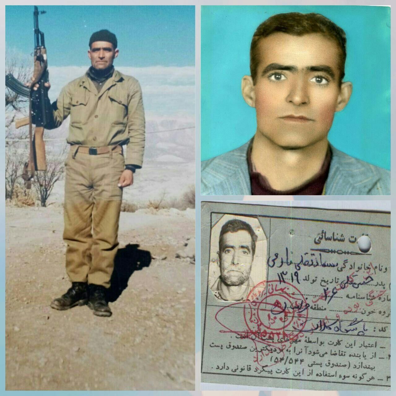 رزمنده و بسیجی داوطلب مرحوم سعادت قلی نادمی گرو