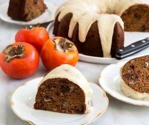 طرز تهیه “کیک خرمالو پاییزی