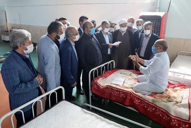 ملاقات مسوولان شهری و جانبازان اعصاب و روان مشهد