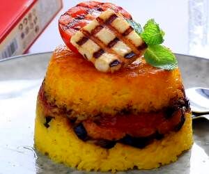 طرز تهیه ته چین بادمجان و گوجه با طعمی بی‌نظیر
