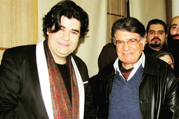 فیلم| سالار عقیلی در مراسم خاکسپاری استاد شجریان