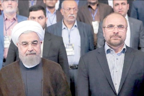 احوالپرسی روحانی از قالیباف