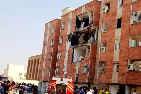 انفجار گاز درمسکن مهر خوزستان باعث تخریب جدی ساختمان شد